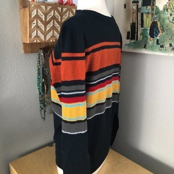 Soul Star England Striped Crew Neck Long Sleeve Sweater - Picture 4 of 10